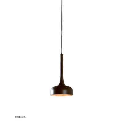 Lampa suspendata 60'S LED C culoare neagra si design retro Corpuri de iluminat interior cafenea, bar, bistro, ceainarie, restaurant.