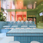 Design restaurant Bun Burgers. Amenajare interior restaurant. Design Fast Food. Idei amenajare restaurant